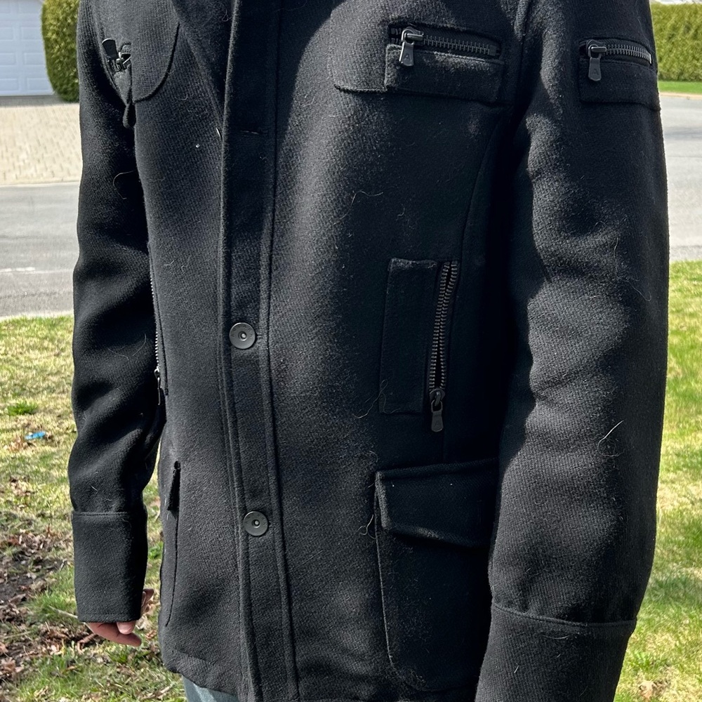 Men's Black Wool Jacket